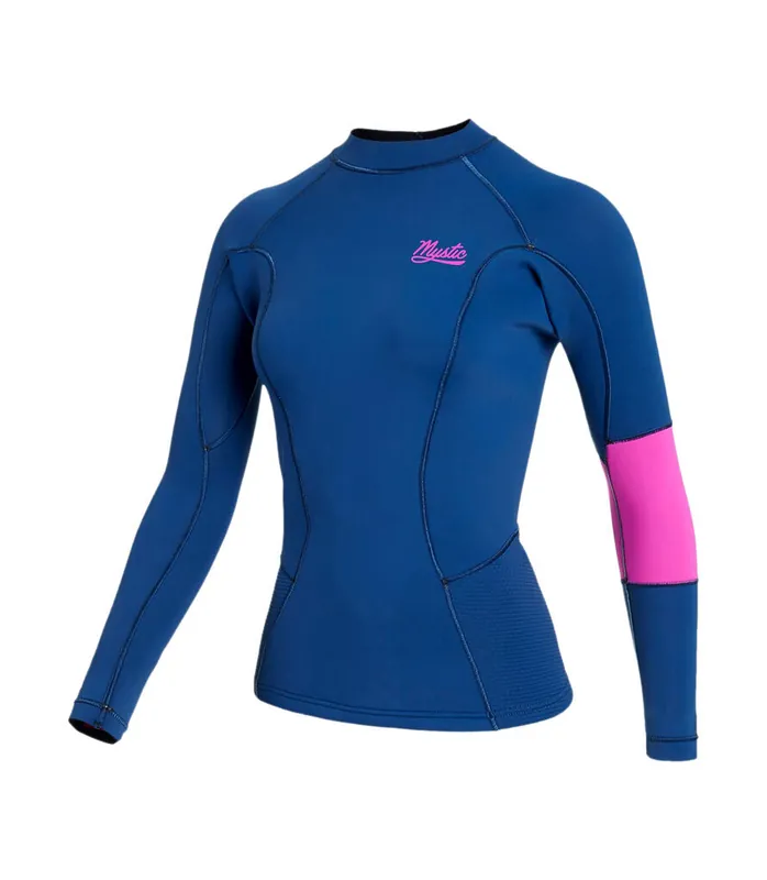 Super-Preis Mystic Lunar L/S Vest Neo 2.0 Wmn 2024 Blau Neopren Top