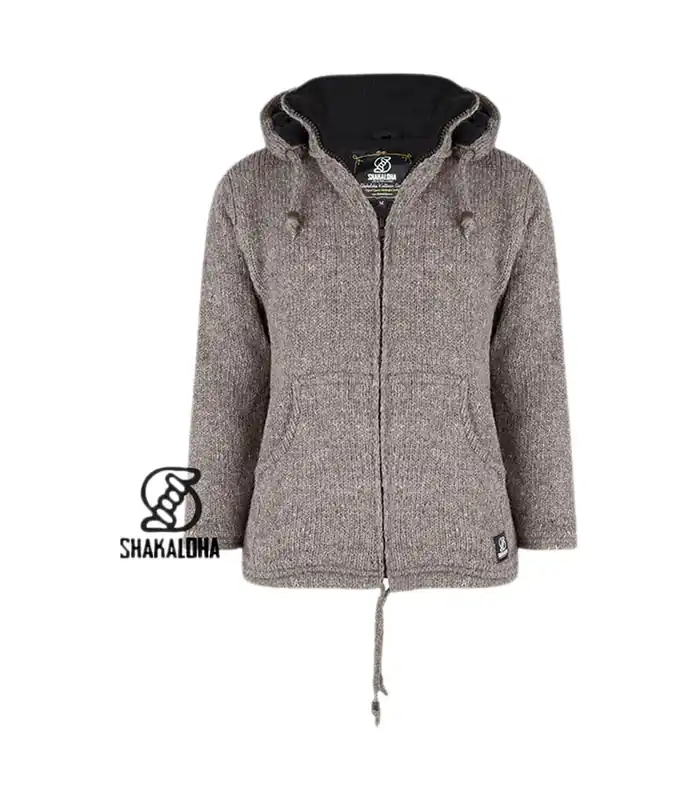 Shakaloha M Flash Ziphood Braun Weste Preisknaller
