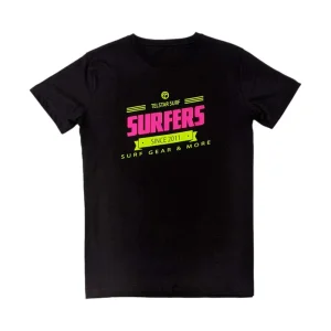 Telstar surf T-Tee Schwarz T-shirt Finale Aktion