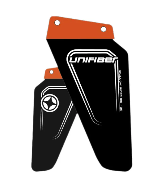 Unifiber Shallow Rider G10 TUB Multi color Freeride Windsurf Finne Top-Seller