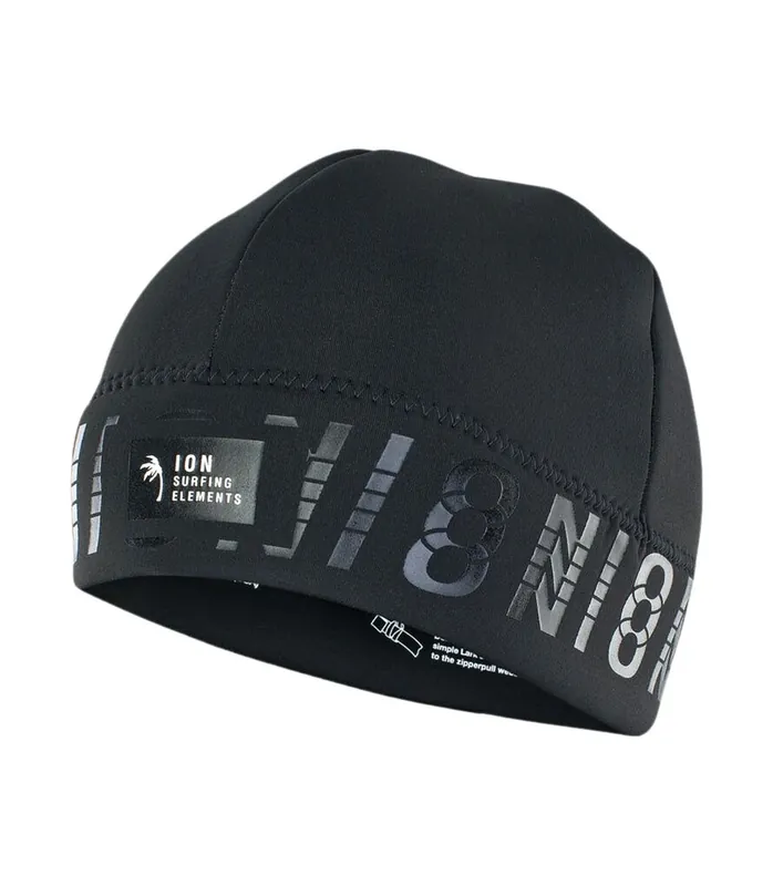 ION Beanie Neo Logo Schwarz Neopren Beanie Garantierte Lieferung