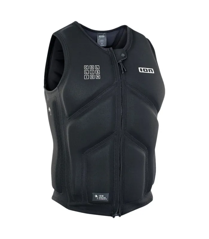 Letzte Chance ION Collis Core Front Zip 2024 Schwarz Prallschutzweste voll gepolstert