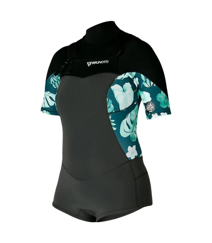 Neu Brunotti Glow Super 2/2 mm 2025 Schwarz Shorty
