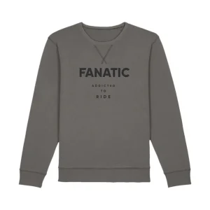 Billig Fanatic Sweater Addicted Unisex Grau Pullover