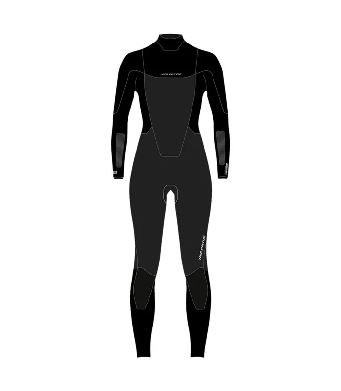 Billig Neilpryde Storm 5/4/3 2026 Schwarz 5mm Neoprenanzug