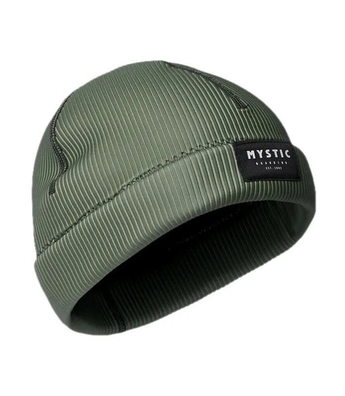 Mystic Beanie Neoprene 2mm Grün Neopren Beanie Expressversand
