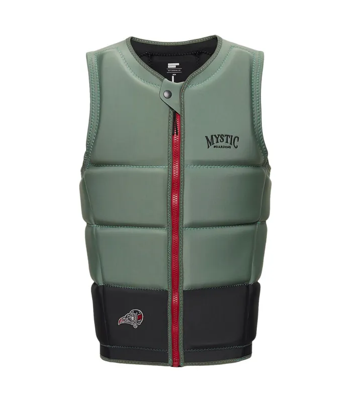 Neue Ware Mystic Peacock F-zip Grün Prallschutzweste voll gepolstert