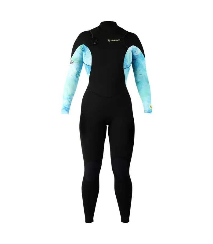 Rabatt Brunotti Glow 5/3 Splash WMN 2024 Blau 5mm Neoprenanzug