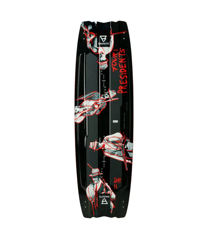 Brunotti Four Presidents 2024 Rot Freestyle Twintip Kiteboard Nur Heute