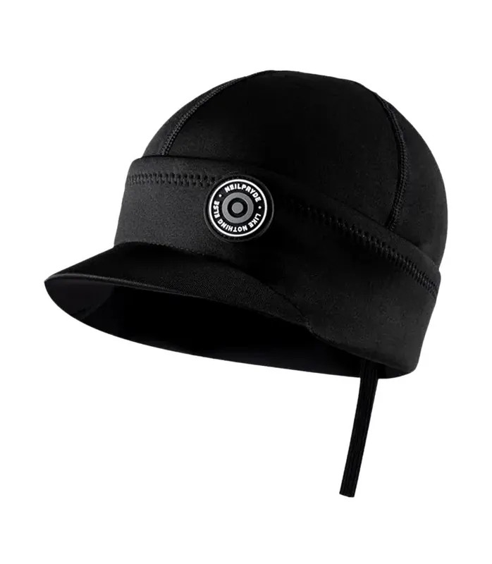 Neu Neilpryde NP Visor Beanie Schwarz Neopren Beanie