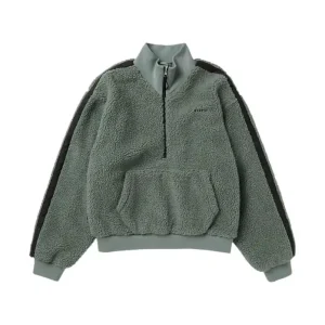 Direktkauf Mystic Teddy Zip Up Sweat 2024 Grün Pullover