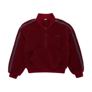Preisknaller Mystic Teddy Zip Up Sweat 2023 Rot Pullover