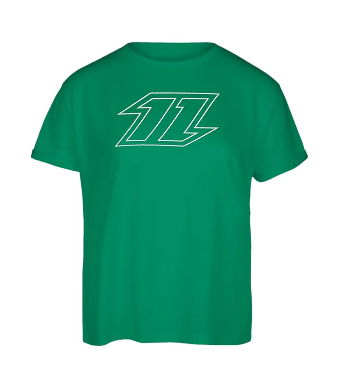 Neue Kollektion North Wms Logo Tee Grün T-shirt