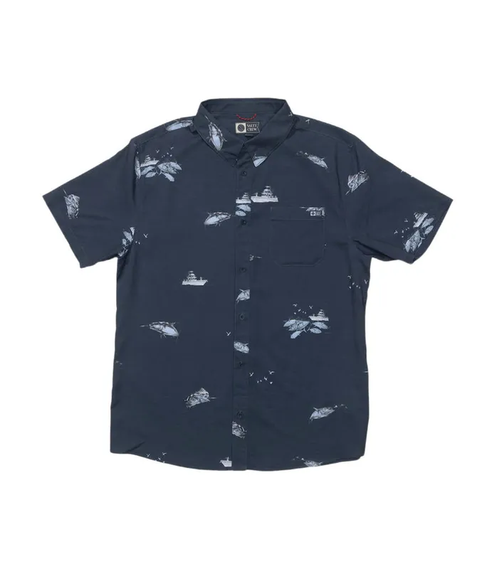 Salty Crew BREEZER PERF BUTTON UP 2026 Blau Hemd Bestseller