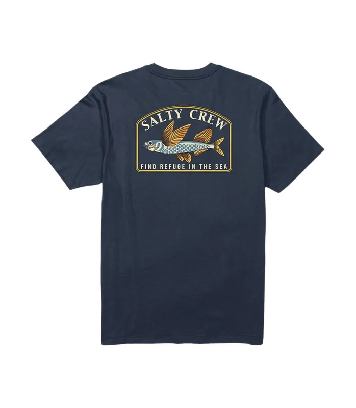 Salty Crew FLY HOME SS TEE 2026 Blau T-shirt Schneller Versand