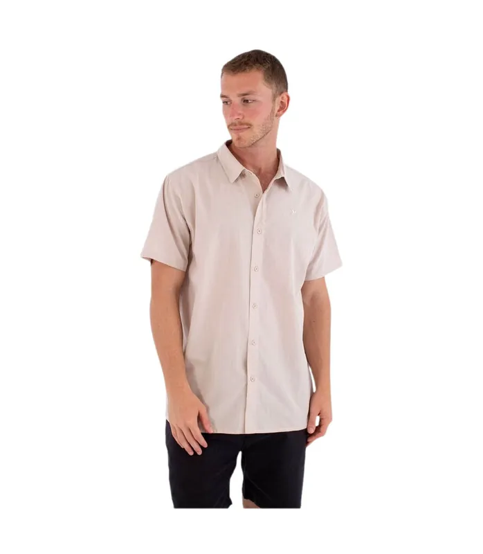 Hurley M WOVEN SS LOW TIDE 2026 Beige Hemd Preiswert
