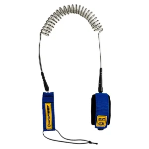 Unifiber SUP & Wing Leash Coiled Schwarz SUP-Leash Preis Gesenkt