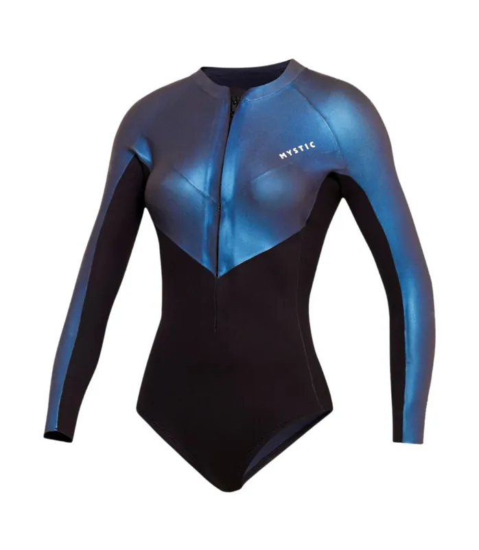 Neu Im Sortiment Mystic Sway Longarm Super 2/2mm Fzip BK 2026 Blau Shorty