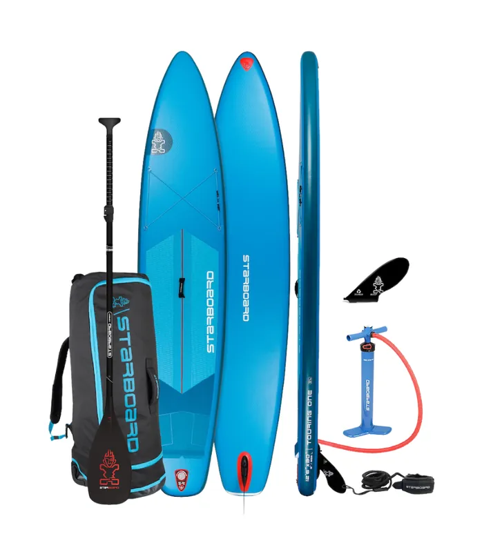Starboard iGO Touring One 12‘6"with paddle 2026 Blau Touring & Race SUP Preisreduziert
