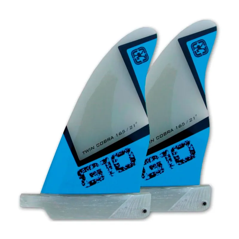 Begrenztes Angebot Tekknosport fins G-10 Twin Cobra Blue Wave