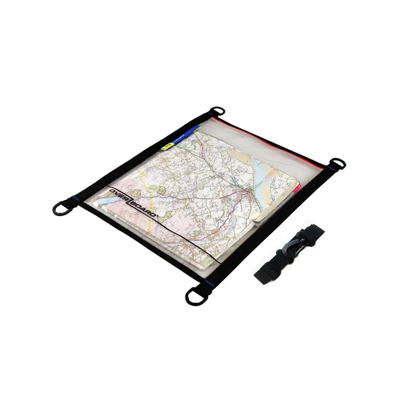 OverBoard waterproof document pouch for maps Black Schneller Versand