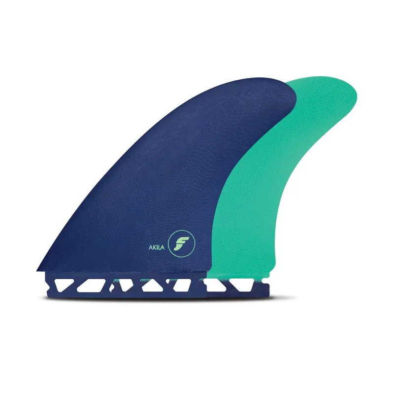 Aktuell FUTURES Twin Fin Set Akila Aipa Fiberglass Unisize Violet