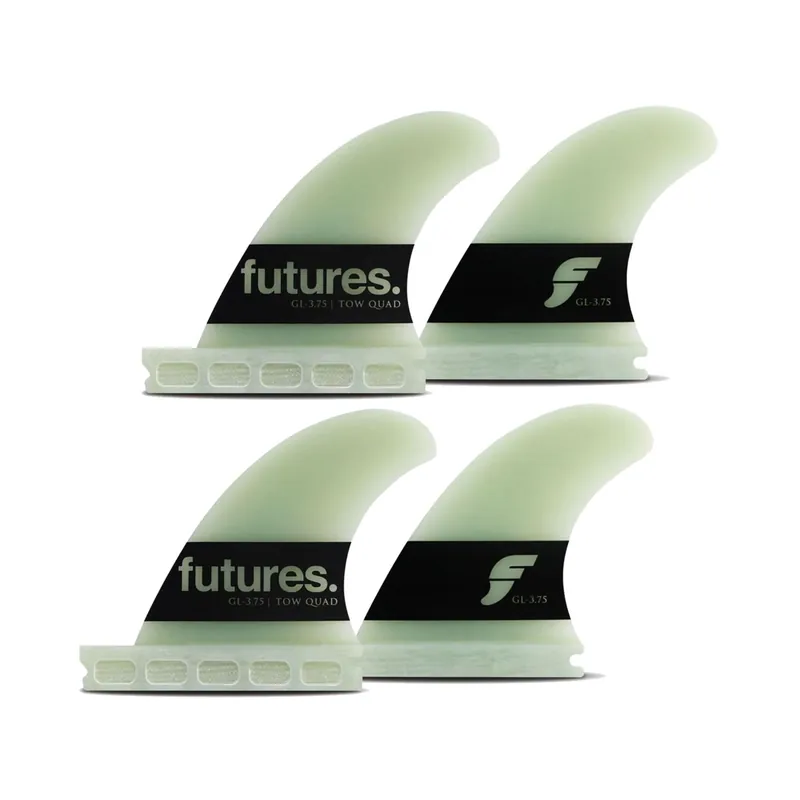 FUTURES Big Wave Quad Fin Set Gerry Lopez G10 Green 0.0 Schneller Versand