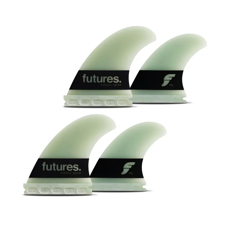 FUTURES Big Wave Quad Fin Set Paddle Gun G10 N/A Green 0.0 Schnäppchen