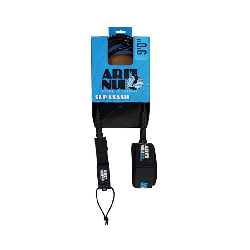ARIINUI SUP straight knee leash 9.0 Black Wochenendangebot