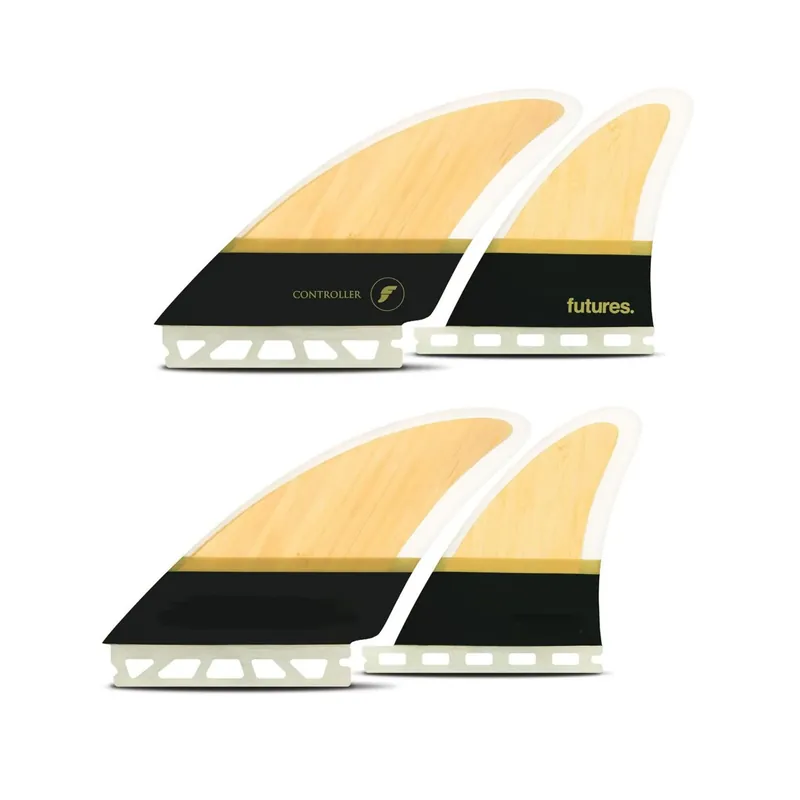 Neuheit FUTURES Quad Fin Set Controller Honeycomb N/A Bamboo 6.9