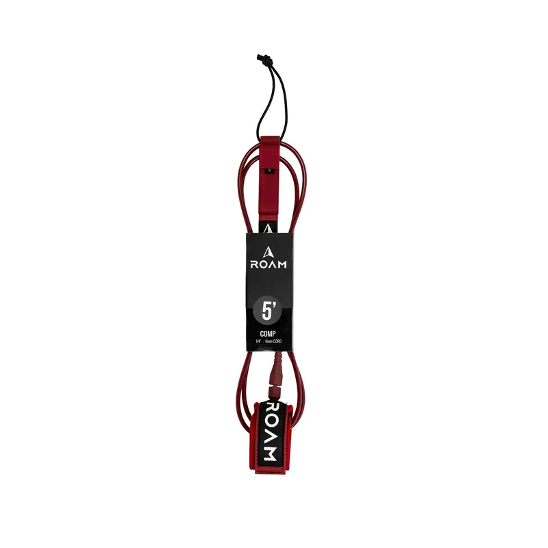 ROAM Surfboard Leash Comp Dark Red Aktuell
