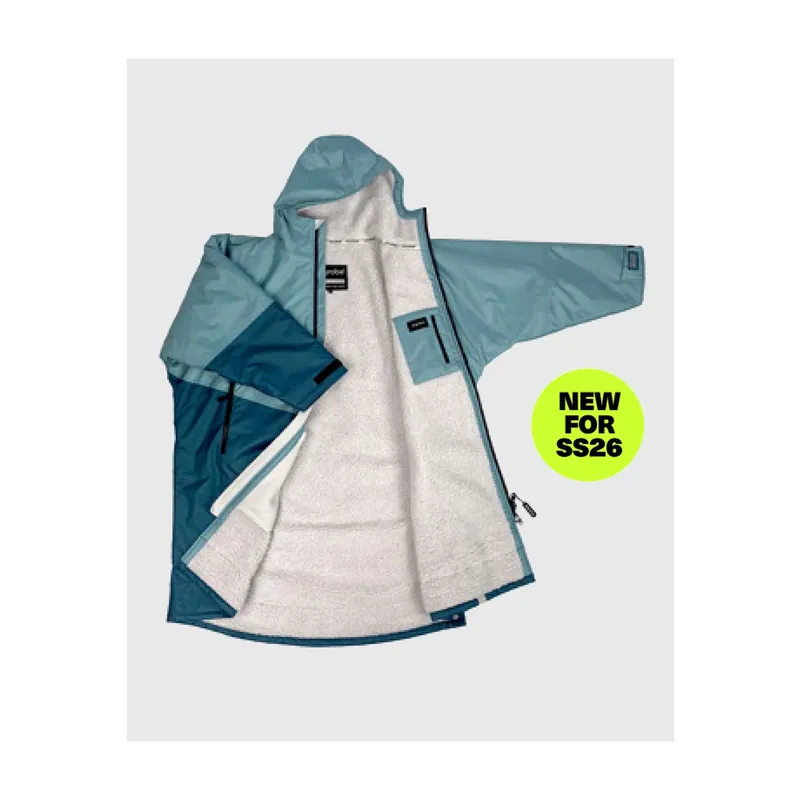 Knallerangebot Dryrobe Advance Long Sleeve Kids Blau grau - Wind Lounge