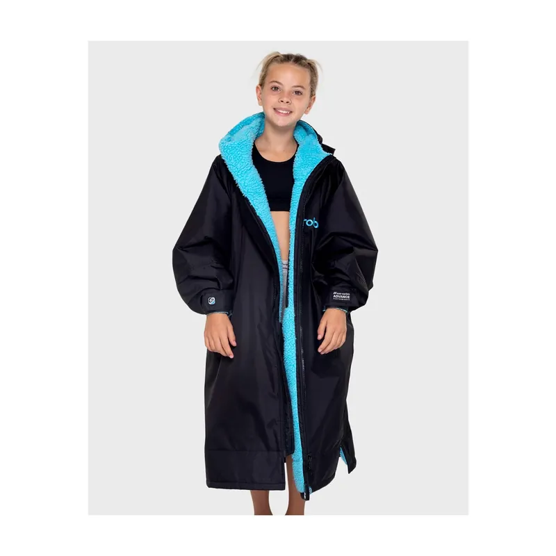 Dryrobe Advance Long Sleeve Kids Schwarz blau - Wind Lounge Ausverkauf