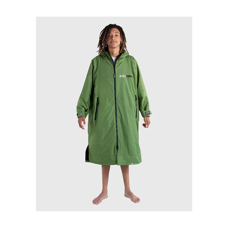 Dryrobe Advance Long Sleeve Dunkelgrün schwarz - Wind Lounge Sonderangebot