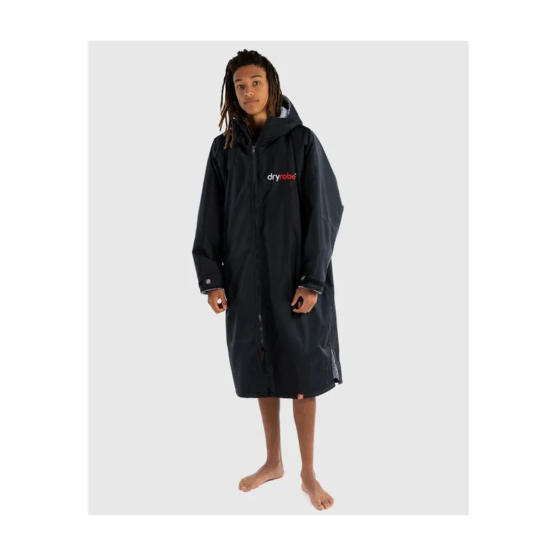 Top-Seller Dryrobe Advance Long Sleeve Umkleidemantel Schwarz grau - Wind Lounge