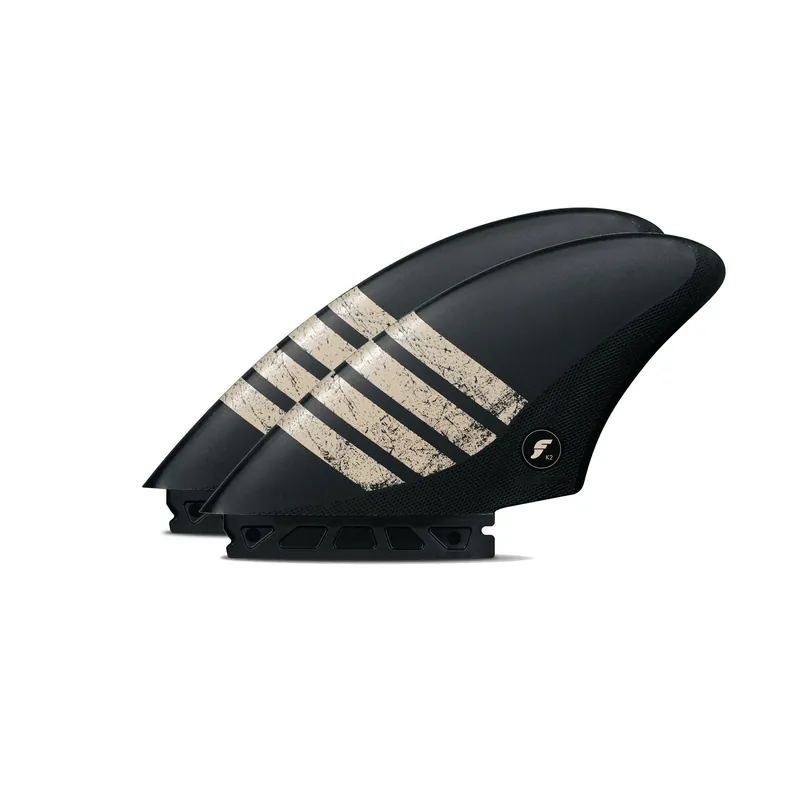 FUTURES Twin Fin Set K2 Keel Alpha Unisize Black Markenprodukt