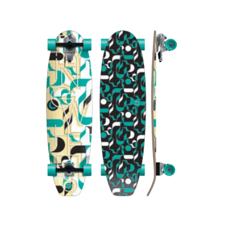 Skateboard Flying Wheels Surfskate Pisces 36 x 10 Turquoise Expressversand
