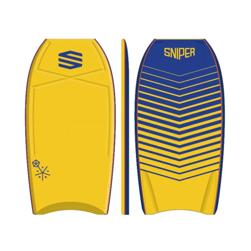 SNIPER Bodyboard Vyrus PE Chevron 38 Yellow Kracherpreis