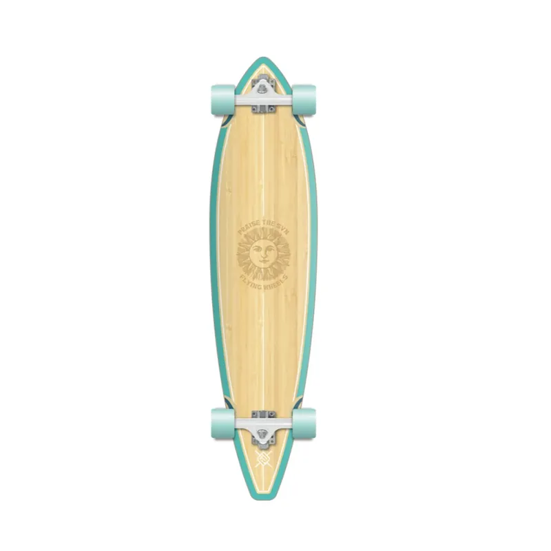 Flying Wheels Gun Skateboard Praise 39 x 9.5 Blue Wochenendangebot