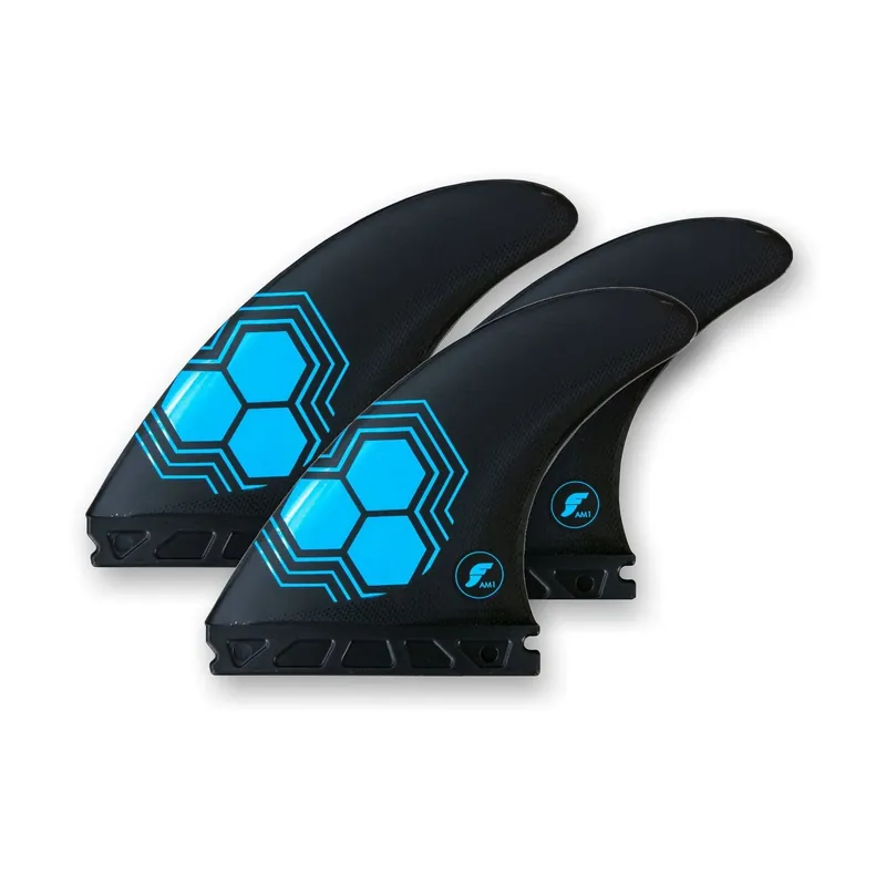 FUTURES Thruster Fin Set AM1 Al Merrick Alpha M Blue 9.4 Preisreduziert