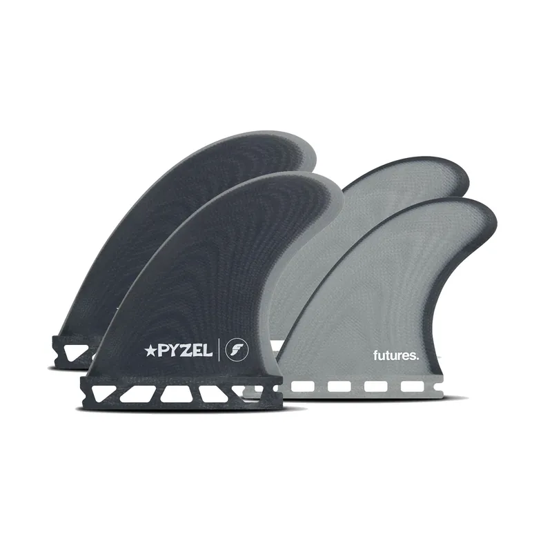 FUTURES Quad Fin Set Pyzel Padillac Control M Grey 3.4 Sonderaktion
