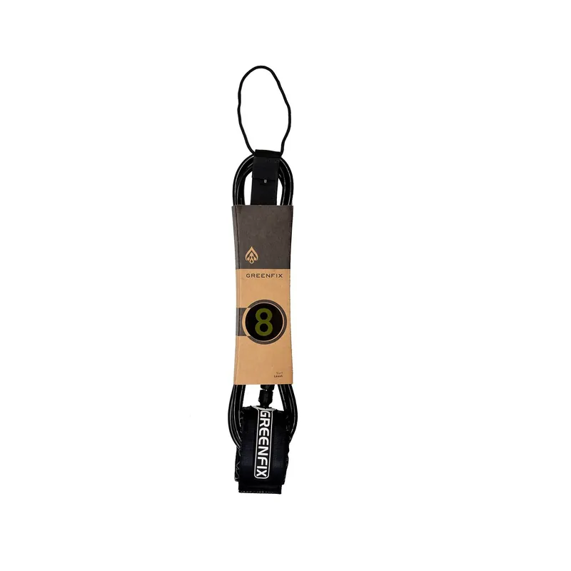 Billig GREENFIX Surfboard Leash Recycled PU 8.0 Black ECO