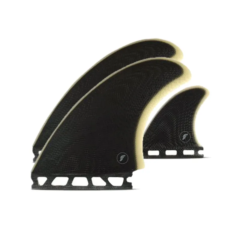 Aktuell FUTURES Twin +1 Tri-Fin Set by Pukas Unisize Black