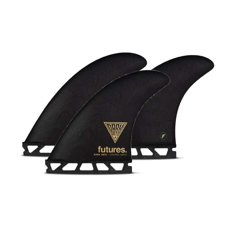 FUTURES Thruster Fin Set Dark Arts Fiberglass L Black 3.8 Sofort Bestellen