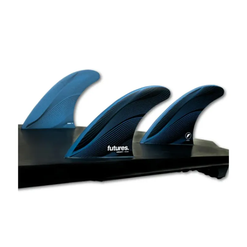 Preisreduziert FUTURES Thruster Fin Set R8 Legacy Rake L Blue 5.9