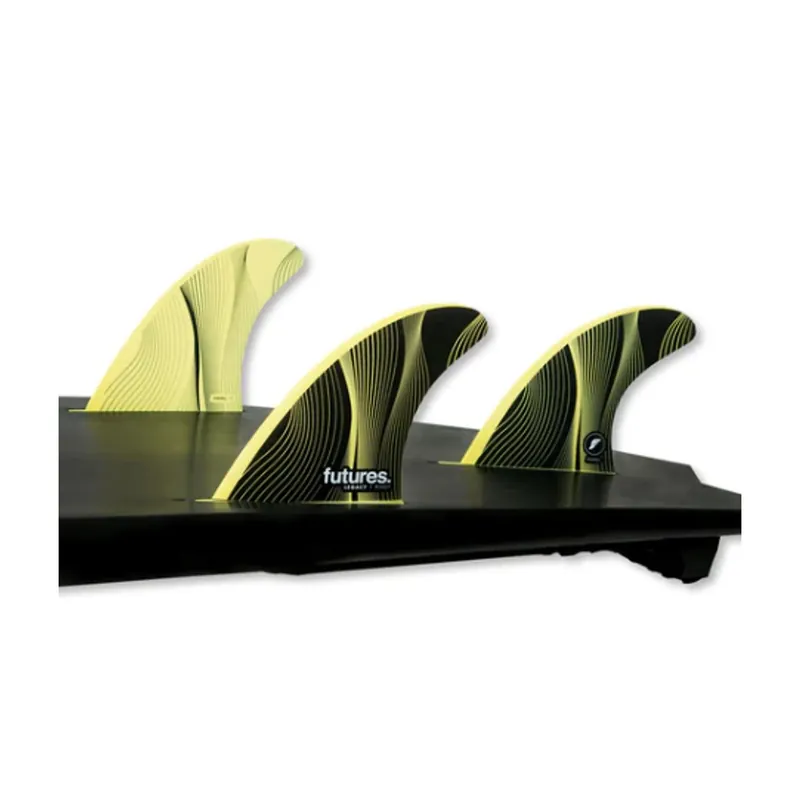 Neu FUTURES Thruster Fin Set P3 Legacy Pivot XS Yellow 6.5
