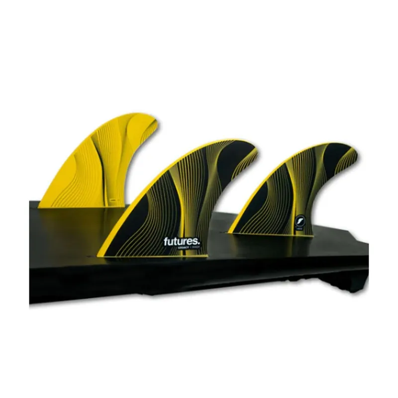 Neu FUTURES Thruster Fin Set P8 Legacy Pivot L Yellow 6.9