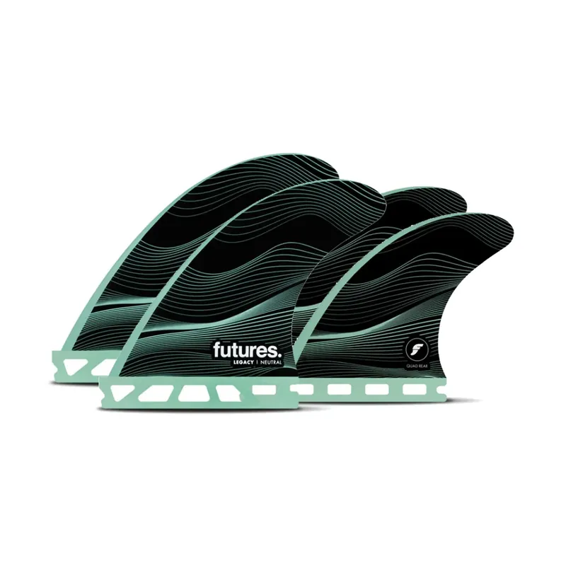 FUTURES Quad Fin Set Honeycomb Legacy Neutral Green Billig