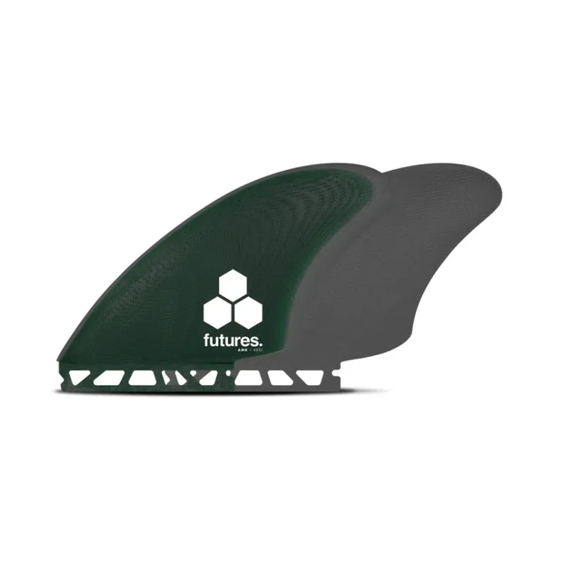 FUTURES Twin Fin Set AMK Al Merrick Keel Fiberglass L Green Garantierte Lieferung