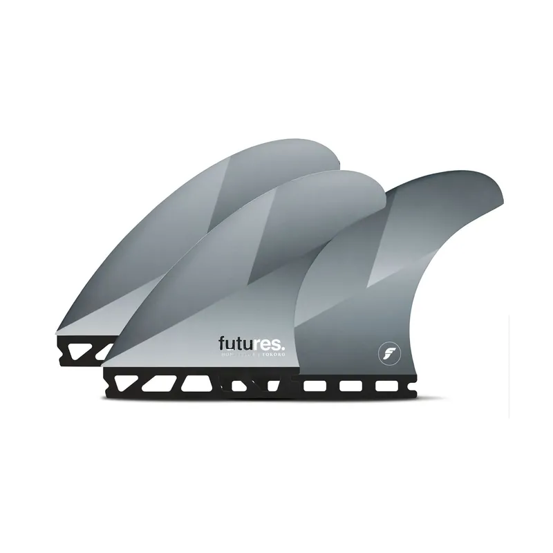 FUTURES Thruster Fin Set Wade Tokoro Honeycomb L Grey Schneller Versand